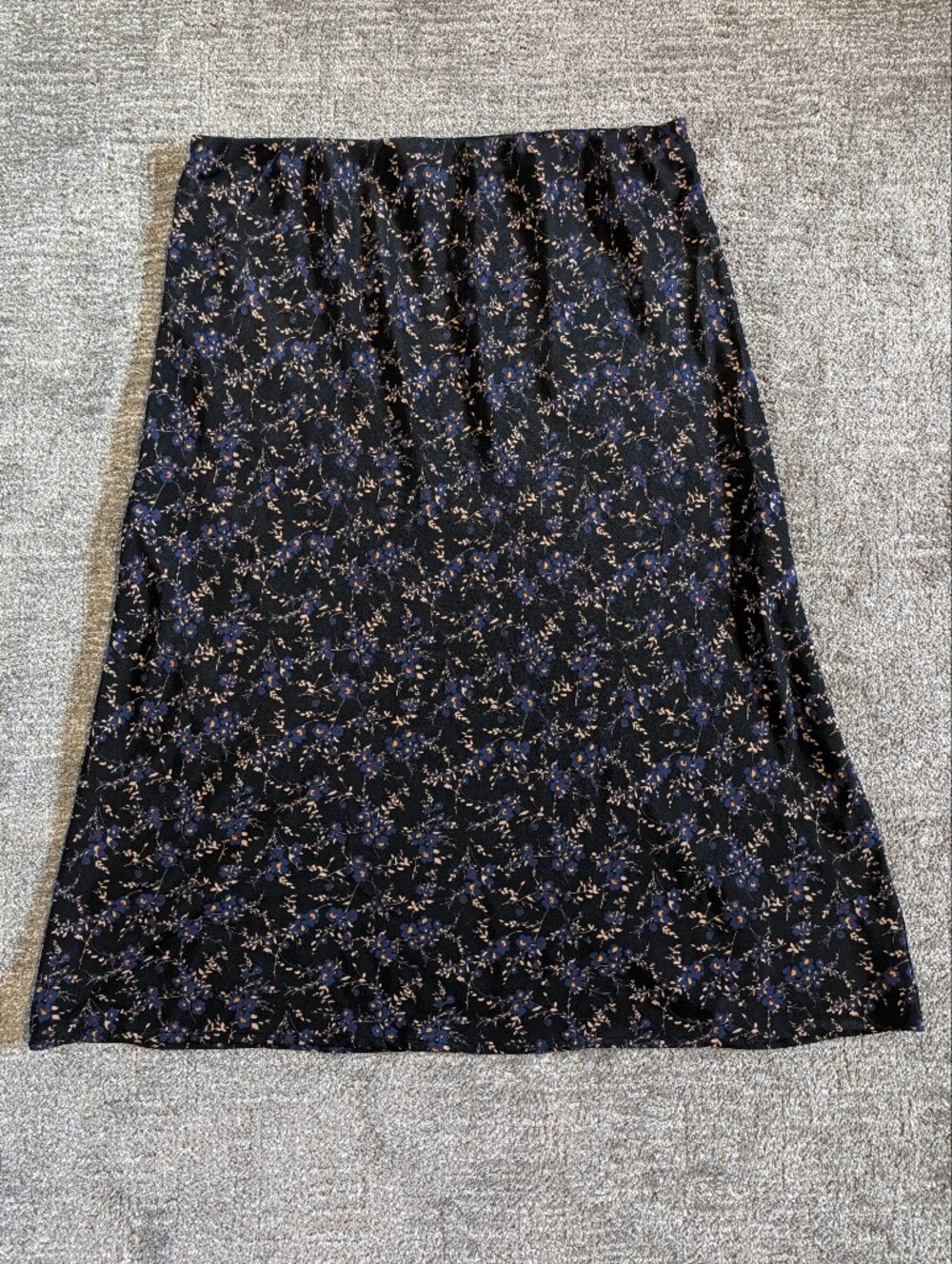 NWOT - Bobeau Floral Satin Midi Skirt 2X